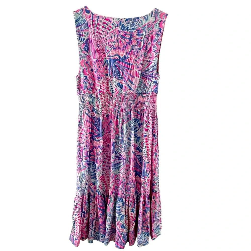 Lilly Pulitzer Vivette Resort Sleeveless Pink Dress Medium - Picture 2 of 7